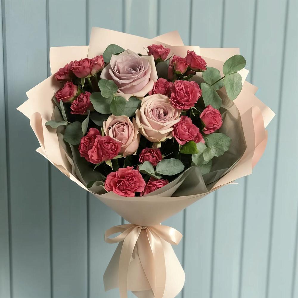 Букет цветов из: Гвоздики и Розы в Мордово