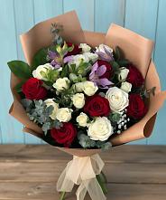 Букет цветов из:  Розы и Альстромерии #REPLACE_PRED# Мордово