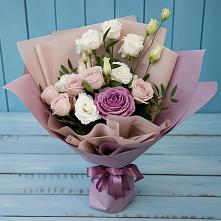 Букет цветов из:  Розы и Лизиантусы в Мордово