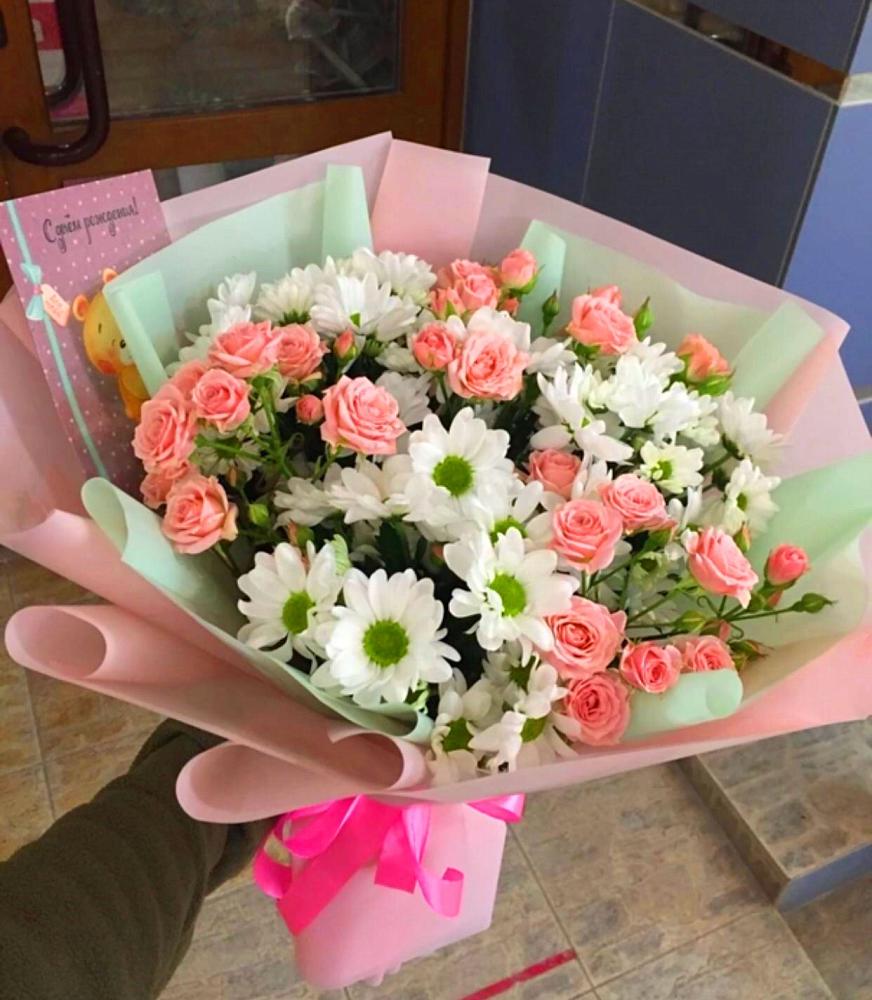 Букет цветов из: Розы и Хризантемы в Мордово