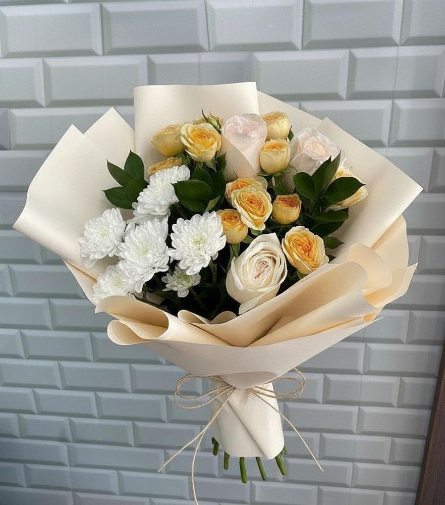 Букет цветов из: Розы и Хризантемы в Мордово