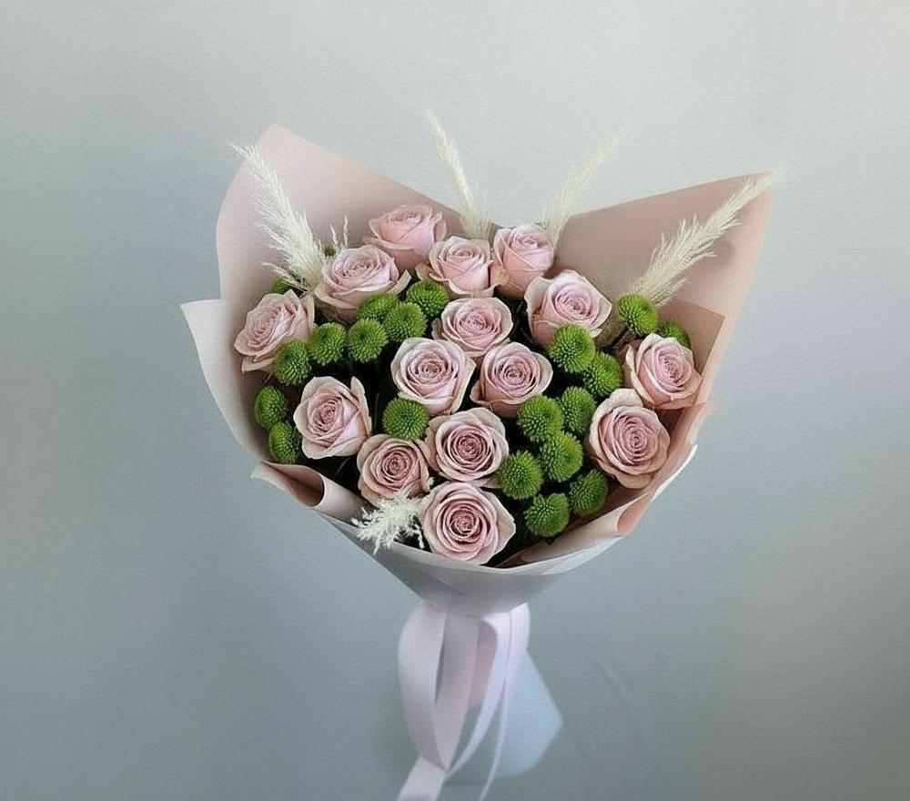 Букет цветов из: Розы и Хризантемы в Мордово