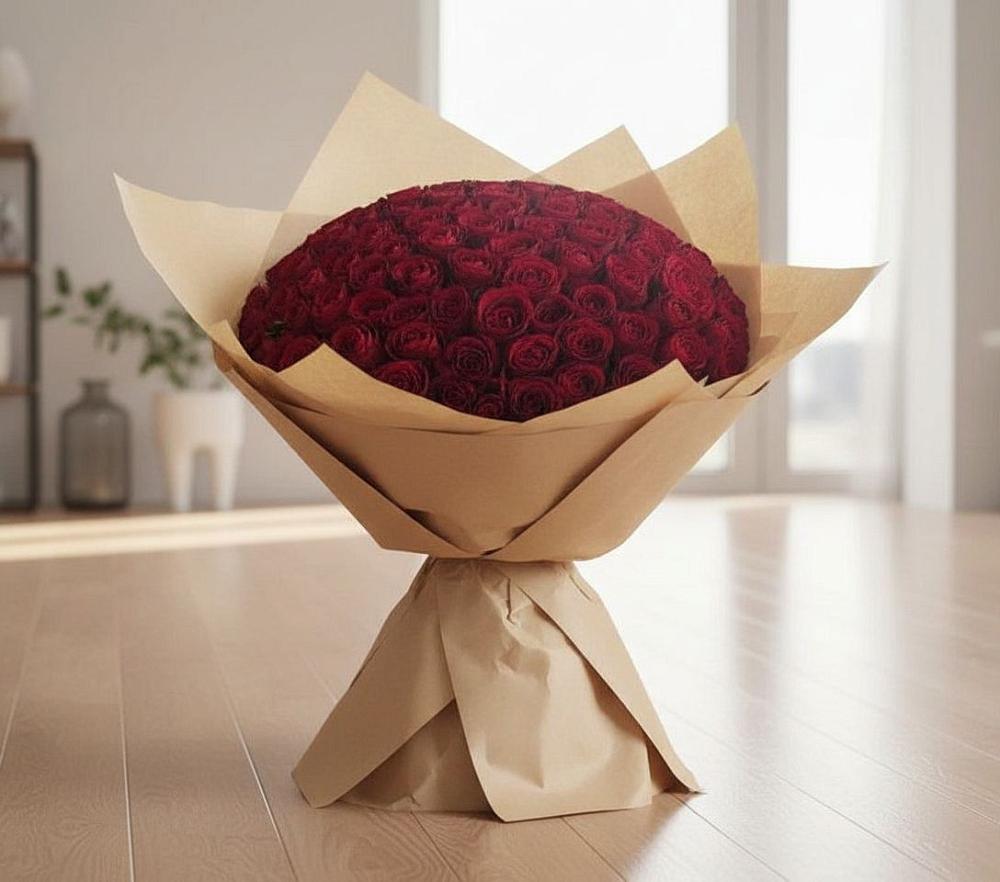 Букет 101 Красная роза в Мордово