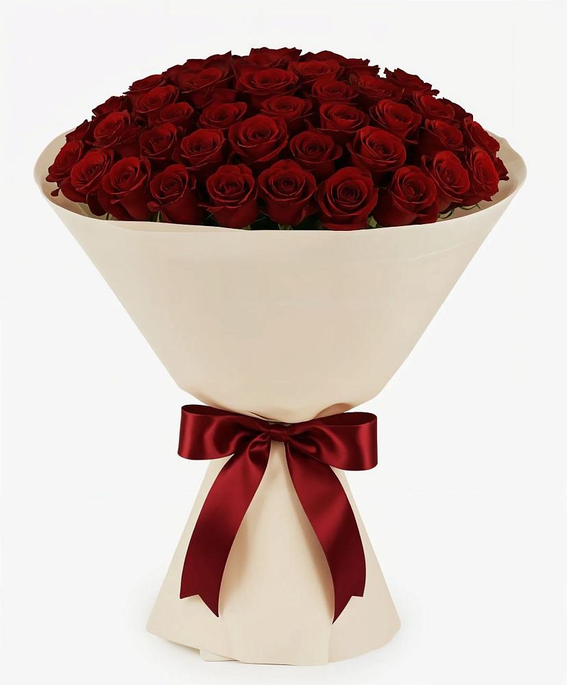 Букет 101 Бордовая роза Блэк Бакарра в Мордово