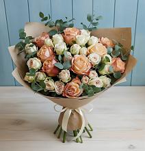 Букет цветов из:  Альстромерии и Розы в Мордово